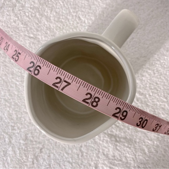 Raw Dunn Cream Oversized Asymmetrical Mrs. Mug Coffee Cup - Picture 4 of 8